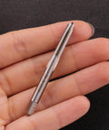 Person holding 2Pcs M5 X 0.8 Thread Tap HSS Right Hand Milling Tap For Through And Shallow Holes M5 X 0.8mm With Straight Flutes
