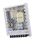 Built Like A Tank 24V DC Switching Power Supply 108W 4.5A Stable Output with ventilated aluminum case and terminals.