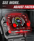 135A MIG Welder 110V With Large LED Display Three In One Flux Core Welder Lift TIG And Stick control panel close-up