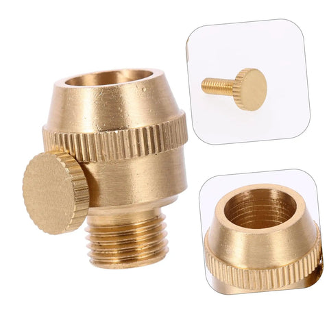 Solid Brass Cord Grip For Edison Style Pendant Lights, Threaded Cable Locker Strain Relief, metal connector close-up