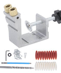 Adjustable Pocket Hole Jig Set With Inclined Punch Locator And Aluminum Alloy Drilling Guide Kit, Pro Grade Quality Includes Drill Bit And Wrench For DIY Furniture Assembly And Cabinet Repair, Create Hidden Strong Joints In Frames, Rails, And Photo Frames