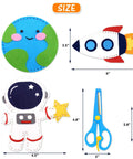 Cool Outer Space Sewing Kit For Kids DIY Felt Crafts With Nine Planet Pieces And Two Space Patterns Rocket And Astronaut showcase