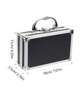 Heavy Duty Aluminum Tool Case With Dead Secure Latch And Comfy Grip Handle For Organizing Multi Purpose Large Capacity Work Gear Tablets Screws And Electronic Devices Portable Storage Box, 18x11x5.5cm