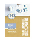 Laser Clear Waterslide Decal Paper 20 Sheets A4 Size Transparent Printable Water Slide Transfers for ceramics glass metal plastic