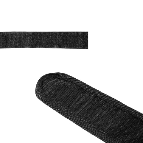 Close-up of black nylon straps from Two Pairs Kids Bicycle Foot Strap Pedal Straps For Fixed Gear Bikes Adjustable Nylon Foot Straps Durable Non Slip Pedal Straps Fits Most Shoes Great For Safe Secure Rides