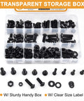 288 Piece Metric Fastener Kit with M6 M8 Button Head Hex Socket Cap Screws Bolts Nuts and Washers in Grade 10 9 Alloy Steel