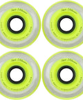 Millennium Gripper Yellow Inline Roller Hockey Wheels 76mm Four Pack Built With High Rebound Urethane For Max Grip