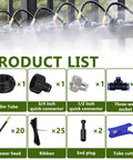 Product list of Drip Irrigation System 65.5Ft Flexible 360 Degree Bendable Nozzles With Quick Connectors For Garden Greenhouse Yard