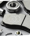 Five Piece Stainless Steel Snap Ring Set C Type Elastic Retaining Clips For Grooved Shafts on brake pad surface