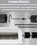 24 Pack Rubber Roller Replacement Sets For Cricut Maker And Maker 3 With Clip Rings, Roller Resolution, Pro Grade Repair Tools For Precise Feeding, Easy DIY Fix For Craft Machines black rubber roller and clip ring on Cricut Maker