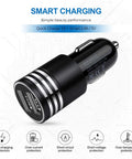 Dual Port Usb C Car Charger With Super Fast Dc Adapter For Samsung Galaxy S26 S25 S24 S23 S22 Plus Ultra Z Flip Fold close-up showing quick charge specifications.