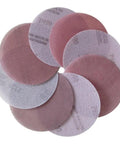10 Pc 125mm Mesh Sanding Discs in assorted grits from 80 to 800 for wood, metal, and furniture polishing tasks.