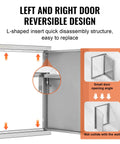 Stainless Steel BBQ Access Door For Outdoor Kitchen 17x24 Inch Flush Mount Wall Panel With Recessed Handle Ideal For BBQ Islands