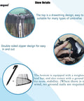 Detailed parts of Mosquito Net For Patio Umbrella 15Ft Black, Double Sided Canopy Netting For 10x10 Ft Gazebo, polyester mesh