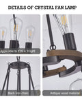 Wagon Wheel Chandelier 9 Light Farmhouse Ceiling Light in black metal and wood frame, close-up of E26 bulb fittings and chain.