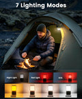Ultimate Super Bright Rechargeable Camping Lantern Flashlight With Built In Power Bank And Seven Lighting Modes Waterproof outdoors