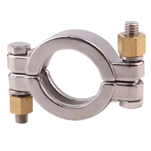 DERNORD sanitary clamp, high-pressure bolted tri-clamp, 1.5 inch, stainless steel 304