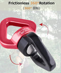 Heavy Duty 30KN Tree Swing Swivel Spinner shows frictionless 360° rotation with durable aluminum alloy hook.