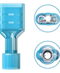 Ftimda 90PCS female spade connector kit, blue nylon insulated crimp terminals for 12-10, 16-14, 22-16 AWG wiring