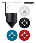 Accessories for Handheld HVLP Spray Gun With Adjustable Airflow And 600W Power For Home Projects Three Spray Patterns And Four Nozzles Includes DIN Cup Cleaning Brush And Pin For No Fuss Interior Or Exterior Painting