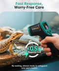 Non Contact Infrared Thermometer Gun With Laser Aiming And Color LCD Adjustable Emissivity For Accurate Readings From Minus 58F To 1472F Ideal For HVAC Cooking And BBQ Automotive And Freezer Jobs used on a reptile tank