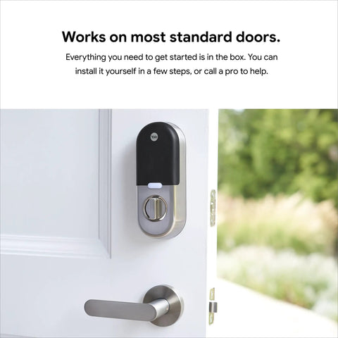 Tamper Proof Smart Lock With Led Keypad For Keyless Entry And Heavy Duty Protection Replaces Standard Deadbolt Straightforward Install For Front Doors In Classic Satin Nickel Finish Lock Your Crib Down Tight No Sweat