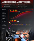 Preprogrammed 315Mhz Tpms Tire Pressure Monitor Sensor For Toyota Camry Corolla Cross Avalon Bz4X displayed on wheel.