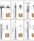 Essential 1 Quarter Inch Shank CNC Router Bit Kit With ER11 Collet 30 Degree V Bit Two End Mills Surface Bit And Chamfering Bit