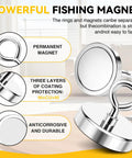 Beast Neodymium Fishing Magnet 60 mm Diameter Delivers 500 Lb Pull With Eyebolt And Countersunk Hole Showcasing Features