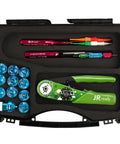 Pro Grade Aviation Crimp Tool Kit with 4 Indent 8 Impression Crimper AS2G, M22520-2-01 GO NO GO Gauge, and 11 PCs Positioners