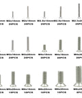 Grab-And-Go Pro Grade 304 Stainless Steel Phillips Flat Head Machine Screws Set, Assorted M2 to M8, 353 Pieces, displayed.