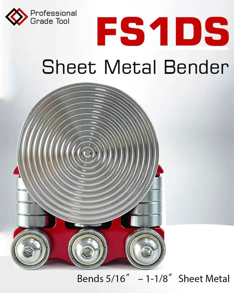 One Station Metal Disc Bender For Standing Seam Roofing And Sheet Metal Bending, Heavy Duty Floor Unit, front view