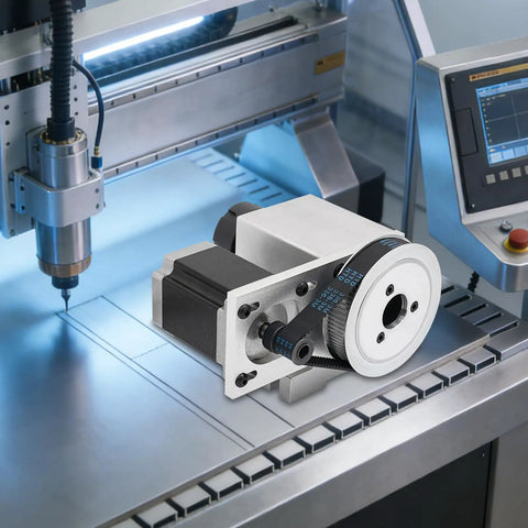 Badass 4Th Axis Rotary Cnc Kit With Hollow Shaft 57 Phase Stepper Motor and 11 Piece Er32 Collet Set for precision milling.