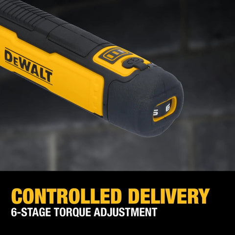 Compact Ergonomic 4V USB Rechargeable Cordless Screwdriver With 12 Bit Set LED Light FLEXDRIVE showing torque adjustment