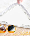 Close-up of Double Sided Rug Tape And Reusable Rug Stopper Set for Hardwood Tile and Carpet Floors showing triangle design.