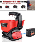 Battery Powered Salt Spreader For Milwaukee 18V Tools Handheld Seed And Fertilizer Spreader With A 3.7L Hopper