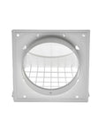 4 Inch Dryer Vent Hood With Removable Screen And Damper For Outdoors White Plastic With UV Inhibitor Ideal For Home Laundry Room Vents