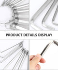 Ultimate 10-Piece Hex Wrench Set With Durable Key Ring And Ultra-Long Arms For Precision Allen Screw Fixes In Tight Spots Perfect Heavy Duty Tool Kit For Mechanics Car Repair And Serious DIY Projects, steel hex keys