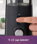 Automatic Coffee Grinder With Five Presets And Twelve Cup Capacity For Home Use Hands Free Grinding Easy Clean Chamber