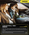 Family in car experiencing clean air from Cabin Air Filter With Activated Carbon For Toyota Camry Corolla RAV4 Prius Highlander Sienna Venza Crown Lexus ES NX RX Subaru Outback Mazda CX 9 And More Now