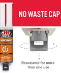 Tough As Nails Fast Cure Heavy Duty Epoxy Syringe Pack with no waste cap, dark grey, for multi-surface repairs and bonding.