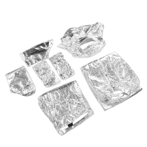 Heavy Duty Aluminum Foil Heat Insulated Suit Takes The Heat At 1200 Degrees Fire Retardant Industrial Safety Gear, reflective fabric components.