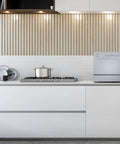Straight Up Countertop Dishwasher With Six Quick Rinse Cycles And Bright Led Touch Panel Featuring Easy Sink Hookup Digital Timer And Zero Hassle Cleanup For Daily Grinds in a modern kitchen.