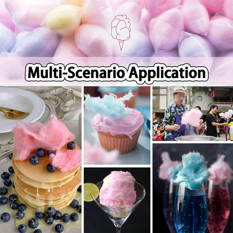 Automatic Cotton Candy Machine For Parties High Power 980W Commercial Candy Floss Maker in various scenarios with food