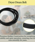 Dryer Repair Kit For Electrolux And Frigidaire That Fits EFME617STT0 EIMGD55IIW2 And More Replacement Parts rubber drum belt