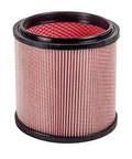 Fine Dust Cartridge Filter And Retainer For Vacuum Cleaners Fits Most Five To Twenty Gallon Units Captures Cold Ashes Cement Dust And Drywall Debris Keeps Floors Clean Easy Install Includes Container And Retainer