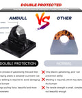 Comparison of AMBULL black 5 ton D Ring shackle and ordinary shackle with double protection for 2 Pack D Ring Shackle Mount Bracket.
