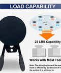 Load capability of Heavy Duty Magnetic Hooks 22 Lb Strength 2 Pack Garage Hooks for hanging yard tools and workshop organization