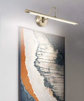 Sleek Antique Bronze LED Picture Light With Swing Arm For Artwork 24.4 Inch Long 14W 70W Equivalent illuminating wall art