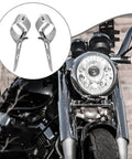 Heavy Duty Two Headlight Mount Bracket For Front Fork Tubes 35mm To 48mm Clamp Holder on motorcycle with headlight